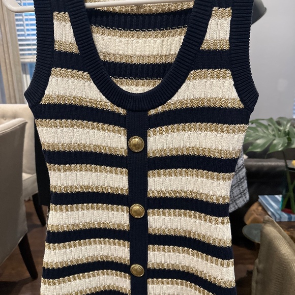 CARA CARA KNIT MINI DRESS - SAILOR VIBES - PERF FOR SUMMER!! - Picture 1 of 6